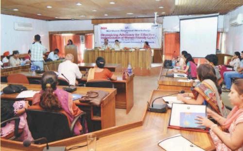 Member Hemalta Kheria attended a workshop on “Strategizing Advocacy for Effective Implementation of Women Friendly laws” held Chandigarh, on 9th April, 2012