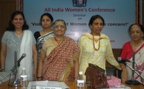 Dr. Charu WaliKhanna and Shamina Shafique, Members NCW, attend seminar on “ Violence against Women - Whose concern”