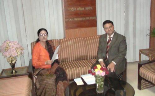 Chairperson, NCW meets Commissioner of Police, Delhi regarding violence against women in Delhi