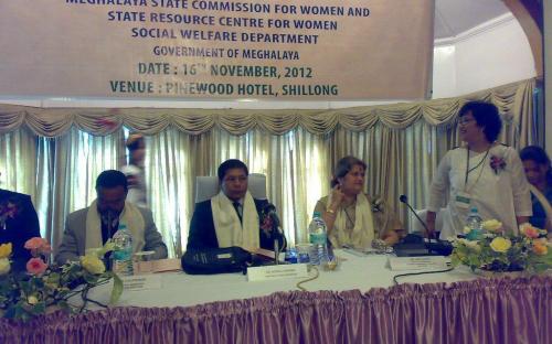 Ms. Mamta Sharma, Hon’ble Chairperson, NCW with Member Wansuk Syiem and Member Shamina Shafiq visited Shillong to attend a Regional Conference on Empowerment of Women “An instrument for poverty alleviation” 