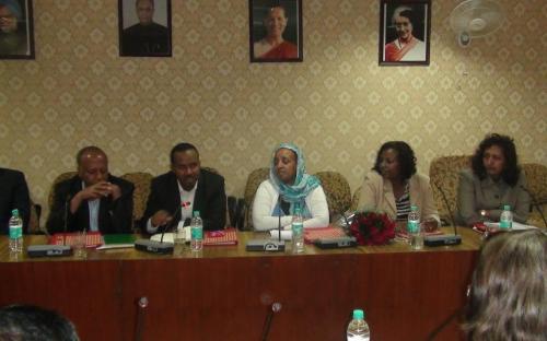 A delegation from Republic of Ethiopia headed by H. E. Mrs. Zenebu Tadesse, Minister of Women and Children and Youth Affairs visited National Commission for Women