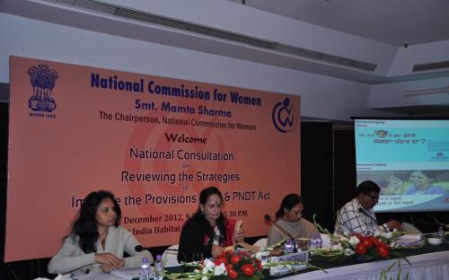 The Commission organized a National Consultation on “Reviewing the Strategies in the Provisions of PCP&DT Act” on 20th December, 2012 at India Habitat Center, New Delhi