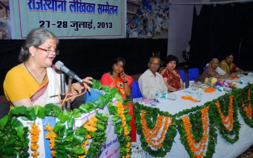 Smt. Mamta Sharma, Hon’ble Chairperson, NCW was Chief Guest at Inauguration of Rajasthani Lekhika Sameelan