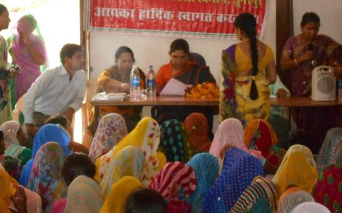 Ms. Hemlata Kheria, Member, NCW, visited Matugauda Panchayat and Sunderpur Panchayat, Dungarpur, Rajasthan