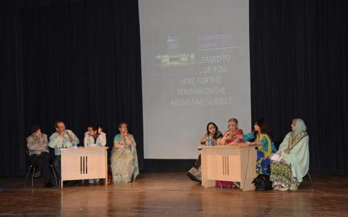 Smt. Mamta Sharma, Hon’ble Chairperson, NCW was the gracious Chairperson of the Seminar “WOMEN ARE NOT COMMODITIES, THEY ARE HUMAN” 