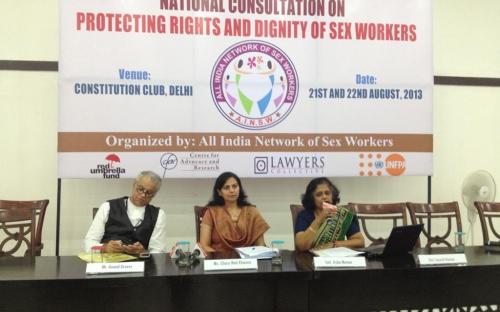 Dr. Charu WaliKhanna, Member, NCW, Guest of Honour at ‘National Consultation on Protection of Dignity and Rights of Sex Workers’, New Delhi