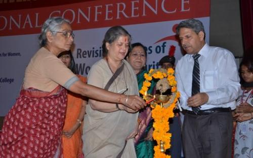 Smt. Mamta Sharma, Hon’ble Chairperson, NCW was the Chief Guest for the National Conference on "Revisiting Issues of Women Security from womb to tomb"