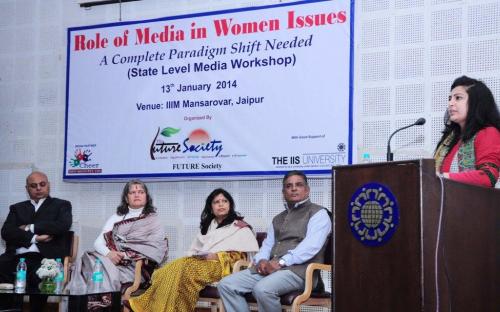 Smt. Mamta Sharma, Chairperson, NCW attended a State Level Workshop on “Role of Media in Women Issues – A Complete Paradigm Shift Needed” at IIIM Mansarovar, Jaipur