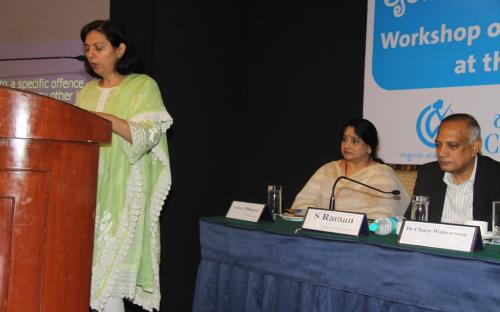 Dr. Charu WaliKhanna, Member, NCW addressing the participants