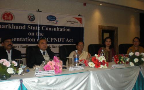 Dignitaries on the dais