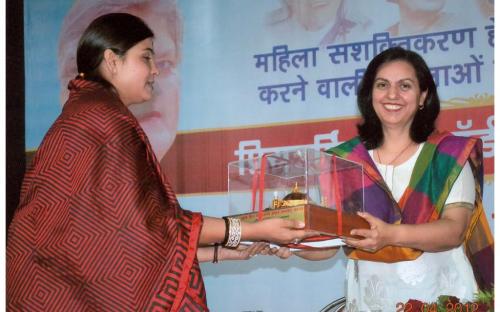 Mrs. Mamta Sharma, Chairperson NCW accompanied by Dr. Charu WaliKhanna, Member, NCW attended a Jan Sunwai Programme organized by the NGO Hamari Priyadarshini Ek Vichar at  Bhopal, Madhya