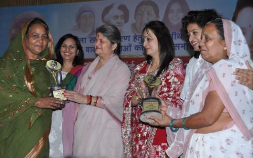 Mrs. Mamta Sharma, Chairperson NCW accompanied by Dr. Charu WaliKhanna, Member, NCW attended a Jan Sunwai Programme organized by the NGO Hamari Priyadarshini Ek Vichar at  Bhopal, Madhya