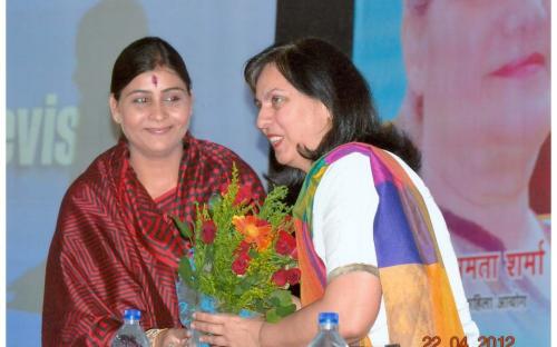 Mrs. Mamta Sharma, Chairperson NCW accompanied by Dr. Charu WaliKhanna, Member, NCW attended a Jan Sunwai Programme organized by the NGO Hamari Priyadarshini Ek Vichar at  Bhopal, Madhya