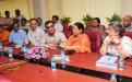 The Union Minister for Housing & Urban Poverty Alleviation, Shri Ajay Maken, the Minister of State (Independent Charge) for Women and Child Development, Smt. Krishna Tirath, the Chairperson of NCW, Smt. Mamta Sharma and the Secretary, HUPA, Shri A.K. Mishra at the signing ceremony of an MoU between NCW and HUDCO to improve living conditions of destitute women, in New Delhi on May 07, 2013.