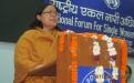 Smt. Lalitha Kumaramangalam, Hon’ble Chairperson, NCW addressing the gathering