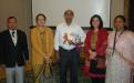 L-R-Law Secretary Govt of Jharkhand; Hemlata Mohan, Chairperson State Commission for Women Jharkhand; Director World Vision; Member NCW Dr Charu WaliKhanna and Malika Basu, Solution Exchange for Gender Community- a knowledge management initiative of the United Nations